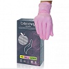Перчатки XS розовые нитриловые Benovy